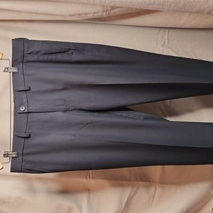 Haggar Mens Dress Pants Straight Fit Black 36x26